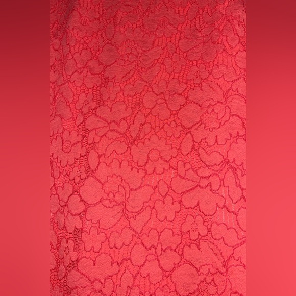 NWOT Vince Camuto Coral Lace Overlay cocktail Mini Dress size 8 ORIGINAL $180 - Picture 5 of 8